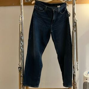 Banana Republic high rise barrel jeans sz 28